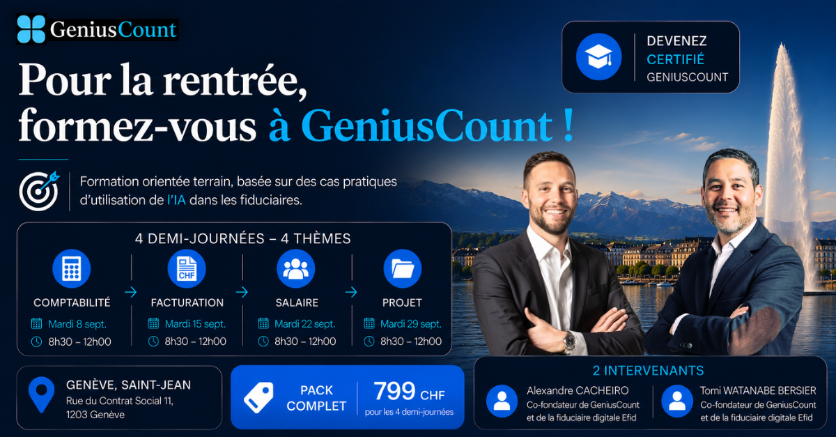 Pour la rentrée, formez-vous à GeniusCount !